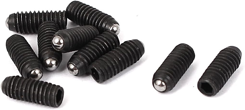 M4 x 8mm Metal Rolling Ball Plunger Hex Socket Screws Drive 10 Pcs