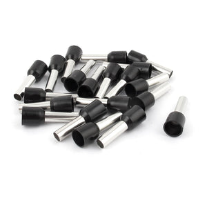 Wire Crimp Cord End Terminal Insulated Ferrule E6012 10AWG with 20 Piece, Black