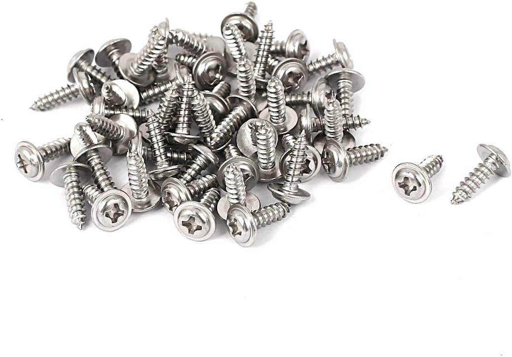3mmx10mm Phillips Flat Head Sheet Self Tapping Screws 50pcs