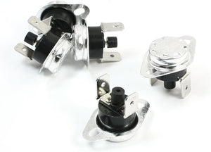 5Pcs NC Temp Switch Manual Reset Thermostat 80 Degree Celsius