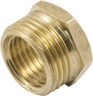 16mm Male to 12mm Female Brass Hex Head Bushing Pipe Fitting Adapter