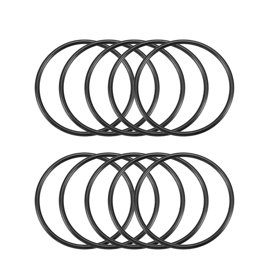 Nitrile Rubber O-Rings 65mm OD 59mm ID 3mm Width, Metric Sealing Gasket, Pack of 10