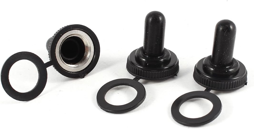 3 Pcs 12mm Waterproof Rubber Toggle Switch Protect Covers Caps Seal