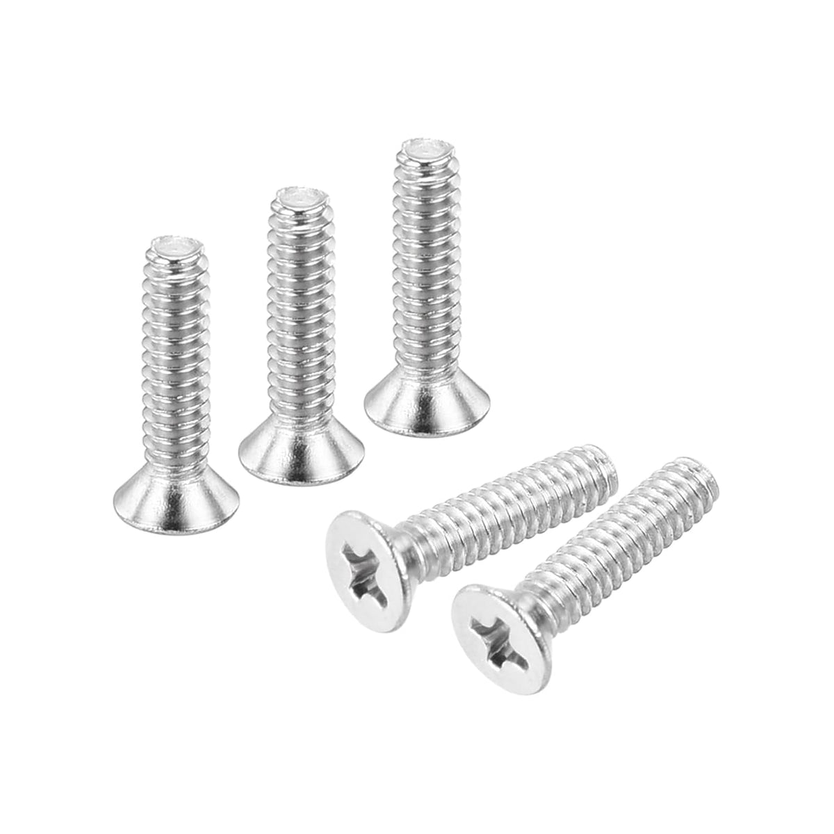 100 pcs #4-40x3/8 inches Machine Screws Phillips Pan Cross Head Screws Fasteners Bolts 304 Stainless Steel Silver for Wall Socket,House Repairs