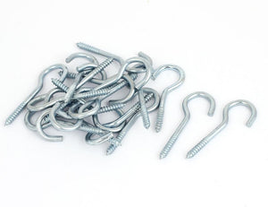 Garden Vine Wire Zinc Coating Screw Eye Hook Eyebolt Eyelet Bolt 20pcs
