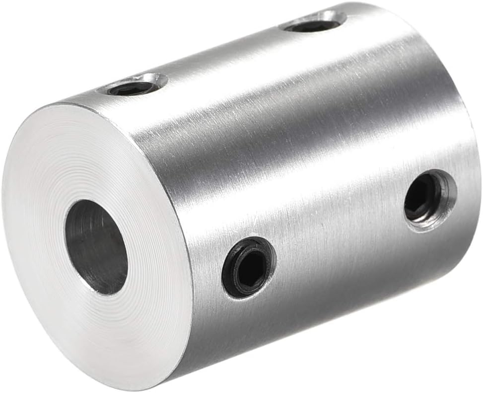 6mm to 1/4 Inch Bore Rigid Coupling Set Screw L25XD20 Aluminum Alloy,Shaft Coupler Connector,Motor Accessories