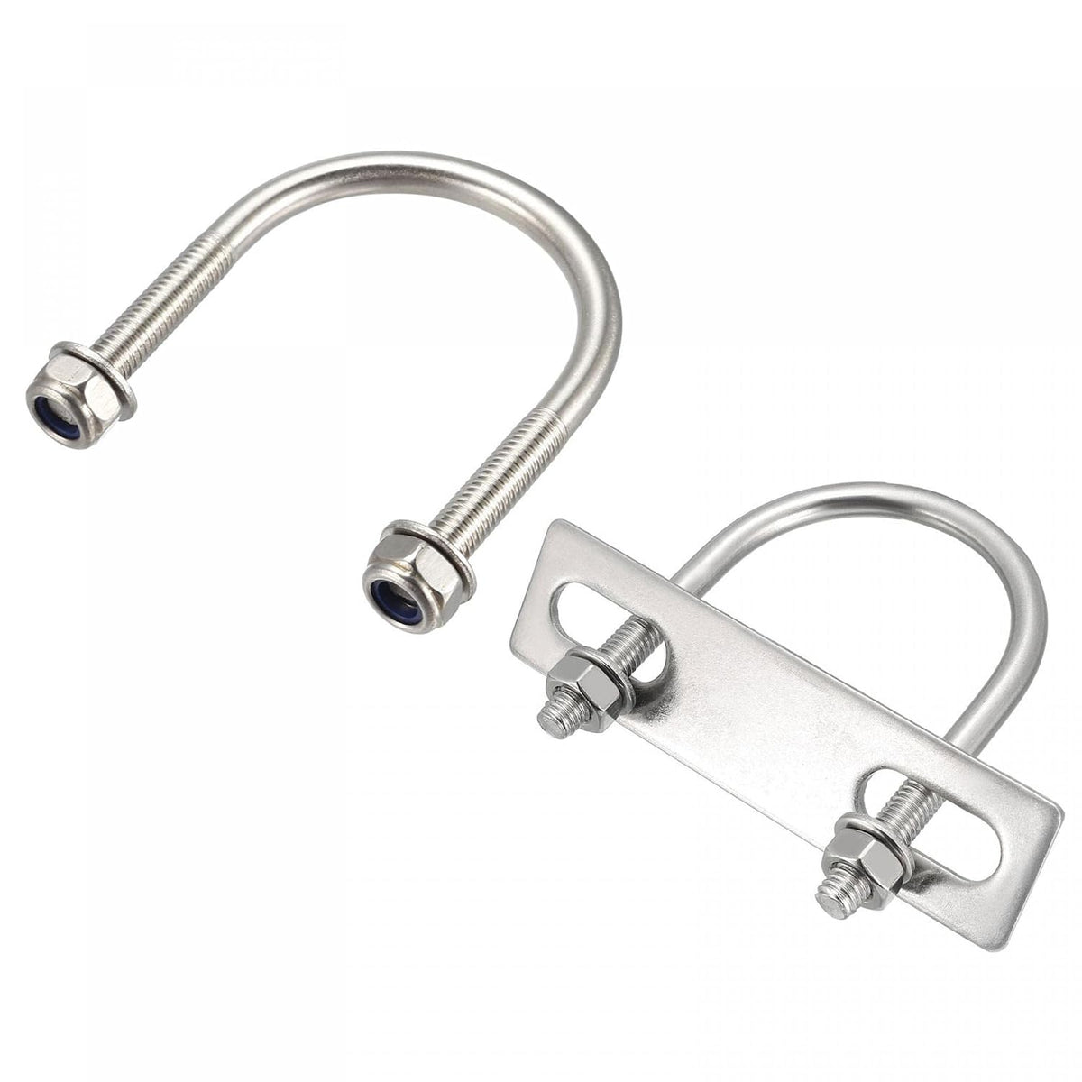 U-Bolts, M6 38mm Inner Width with Nuts 4pcs and M6 42mm Inner Width with Nuts Frame Straps 4pcs