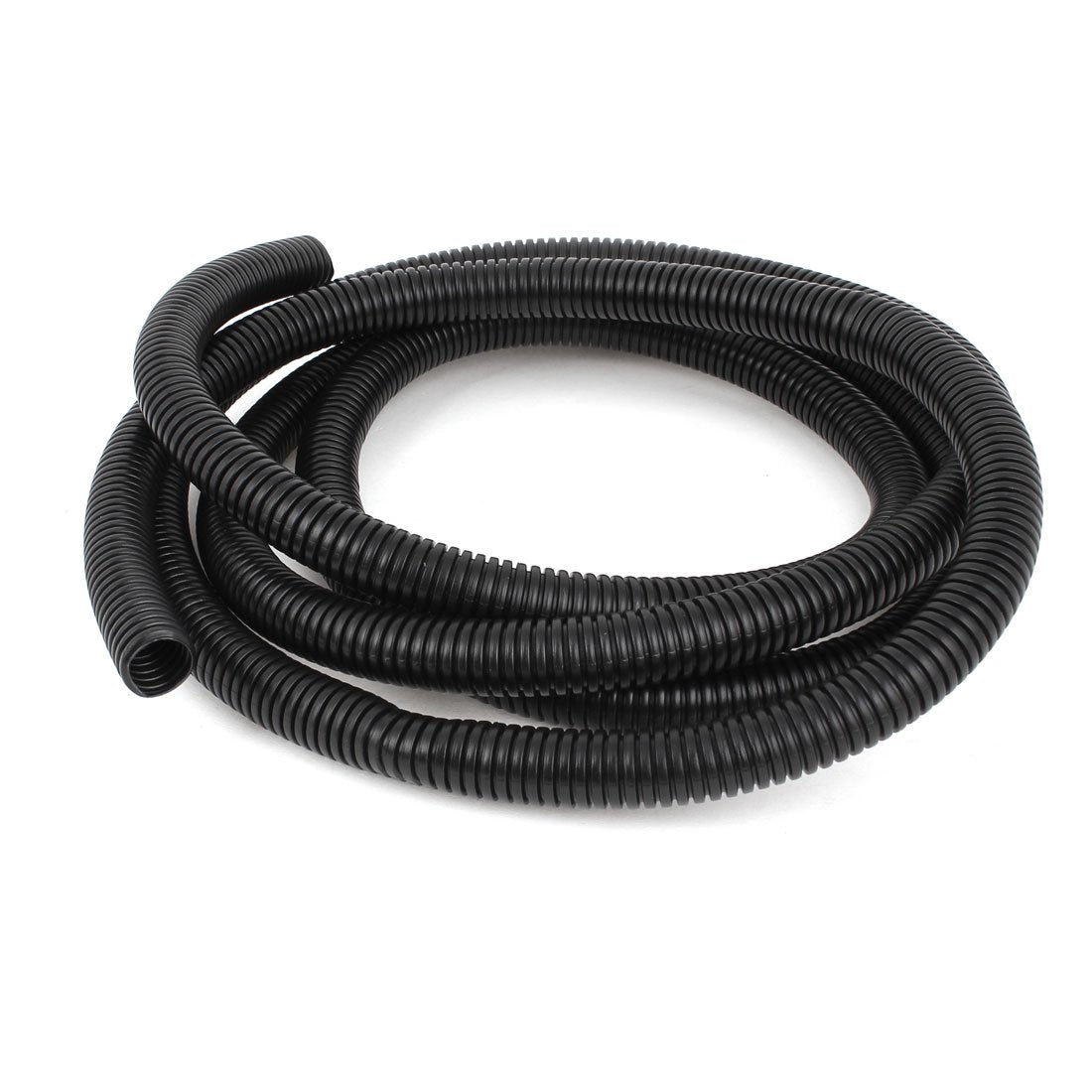 3 M 15 x 18 mm PVC Flexible Corrugated Conduit Tube for Garden,Office Black