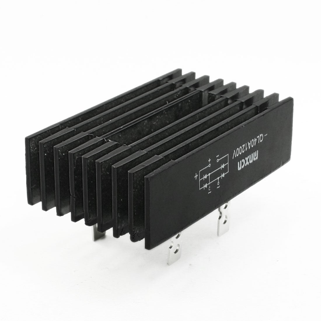 a13070200ux0497 Black -QL Single Phase Diode Heatsink Bridge Rectifier, 40A 1200V