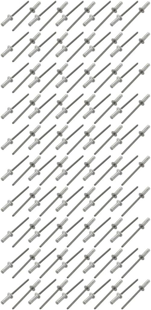 3.2mmx11mm Aluminum Countersunk Head Closed End Blind Rivets Fastener 100pcs