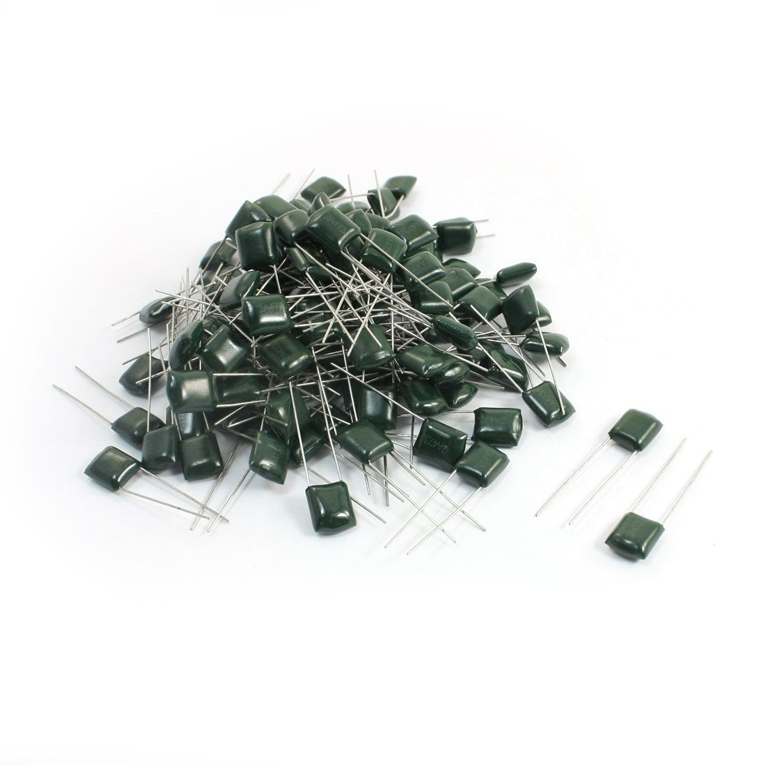 a14030700ux0696 120 Piece 2A473J 0.047uF 5% 100V Polyester Film Mylar Capacitors Green