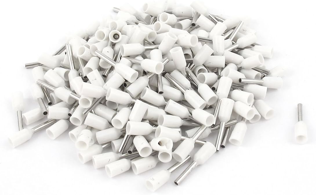 200 Pcs Cord End Terminal Insulated Ferrule White E7508 20AWG 0.75mm2