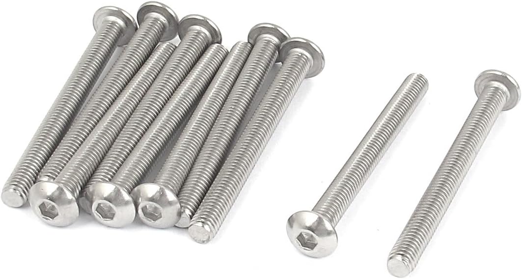 M5x50mm Hex Socket Machine Screw Countersunk Round Head Bolts 10PCS