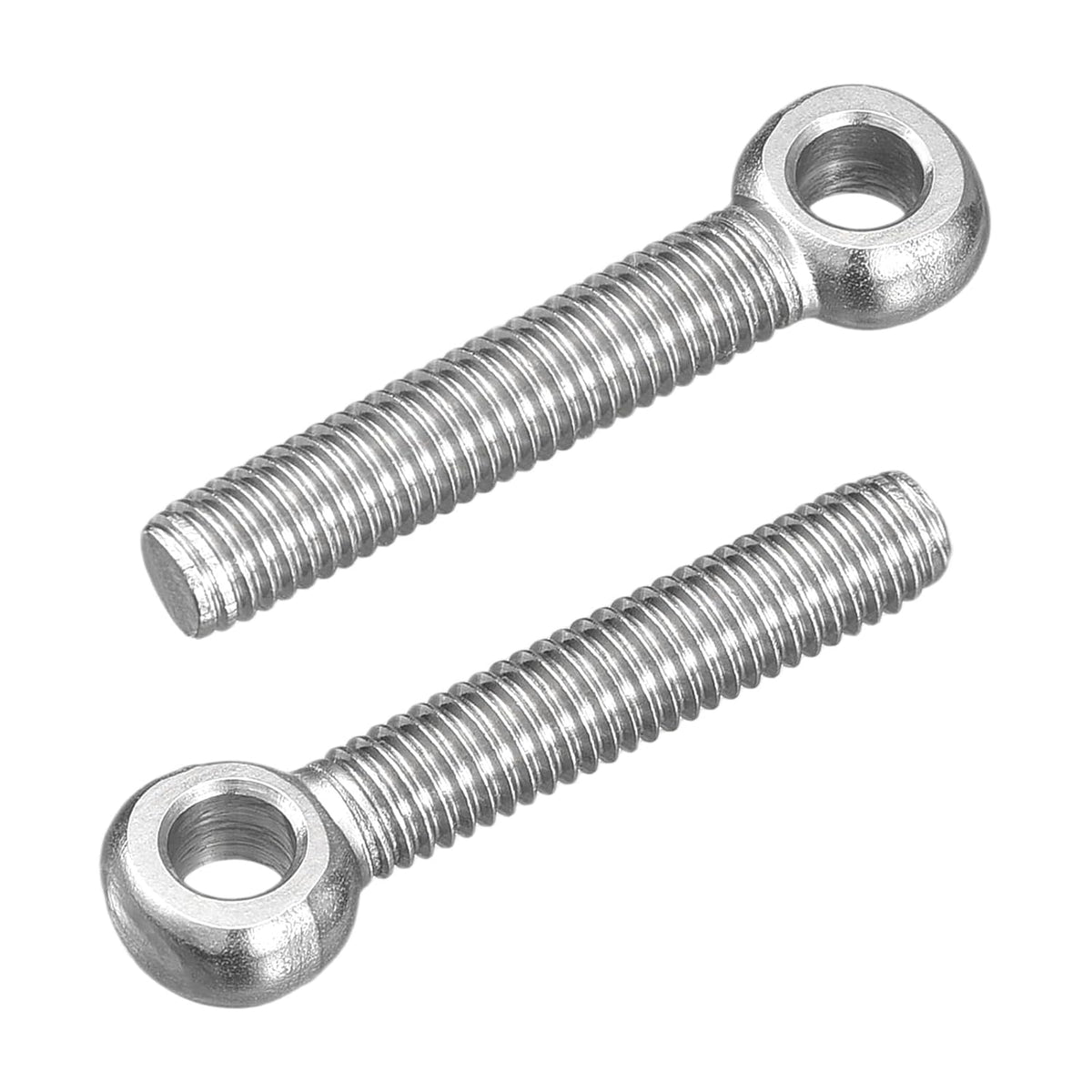 4Pcs M5 x 30mm Lifting Eye Bolts, 304 Stainless Steel Machinery Shoulder Swing Bolt Lifting Ring Eyebolt for Pipeline Gate Valves, Building Steel Pipe Fasteners, Silver