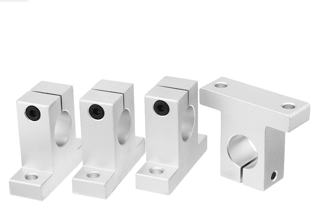 4pcs SK13 Aluminum Linear Motion Rail Clamping Guide Support for 13mm Dia Shaft