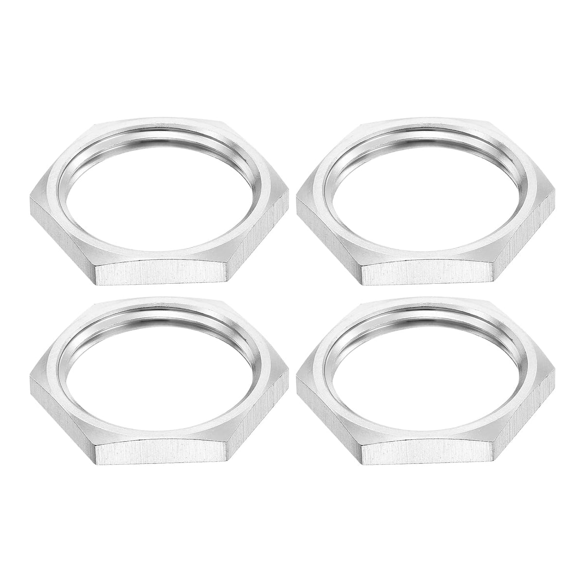 G3/4 Pipe Fitting Hex Thin Lock Nut, Locknut Female Fastening for Plumbing, 304 Stainless Steel 4Pcs