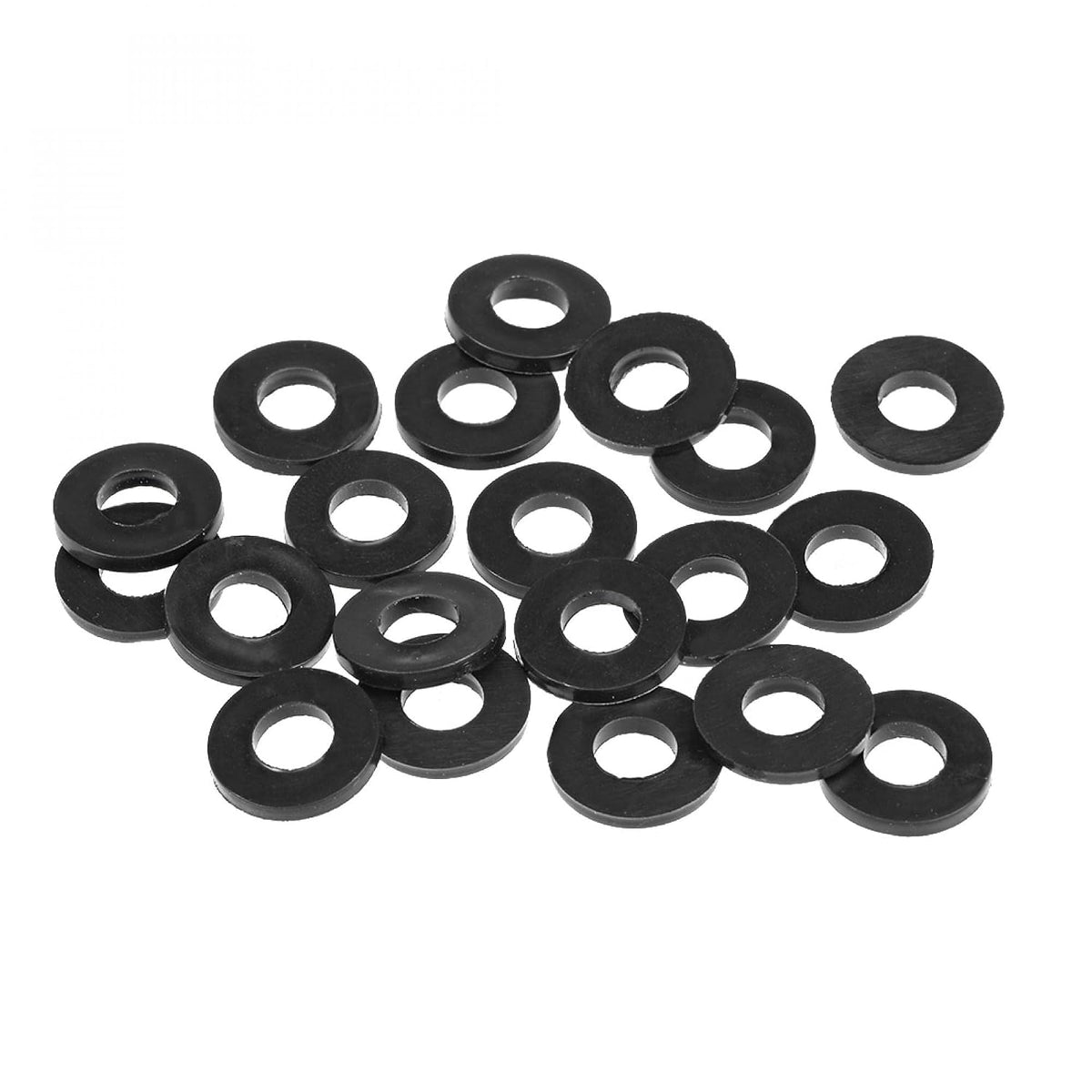 Rubber Flat Washers 13mm OD 6mm ID 1.6mm Thickness for Faucet Pipe Water Hose, Pack of 20