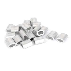 5/16-inchWire Rope Aluminum Sleeves Clip Fitting Cable Crimps 20pcs