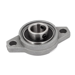 a15011600ux0134 FL002 Zinc Alloy 15mm Bore Self Aligning Pillow Block Bearing Flange, Zinc Plated, Metal