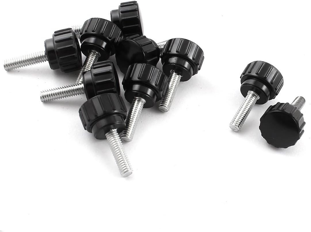 10pcs M4 x 15 x 15mm Black Clamping Knobs Handle for Machinery Lathe