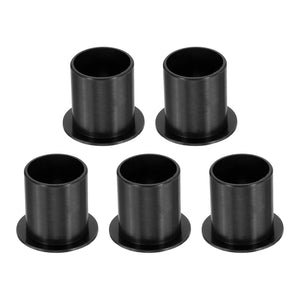 5Pcs Flanged Sleeve Bearing, Plastic Bushing ID 16mm x OD 18mm x Length 21mm POM Bushing, Black