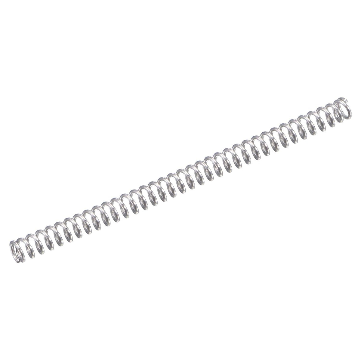 Compression Spring,304 Stainless Steel,2mm OD,0.3mm Wire Size,18mm Compressed Length,30mm Free Length,3.9N Load Capacity for Home Projects, Silver Tone, 20pcs