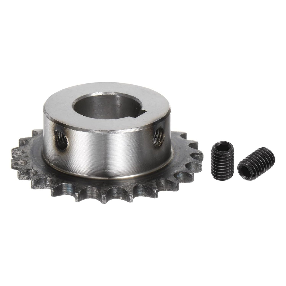 ISO/DIN 06B-1 Roller Chain Sprocket B Type 25mm Bore, 3/8" Pitch, A3-Steel Single Strand Roller Sprocket Hardened 23 Tooth