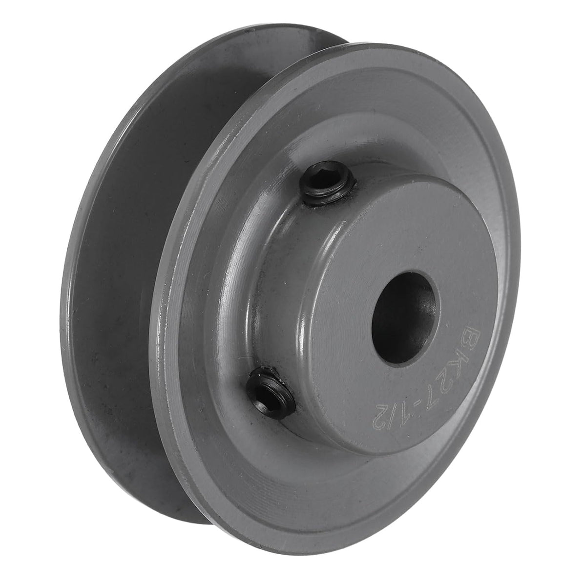 BK27-1/2 V-Belt Sheave 1/2"Bore x 2.85"OD Single Groove Web Sheave Bored-to-Size Sheave, Cast Iron, Belt Section for 3L or B Belt