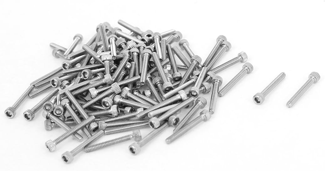 14mm Long M1.6x12mm Stainless Steel Hex Socket Head Cap Screws 100 Pcs