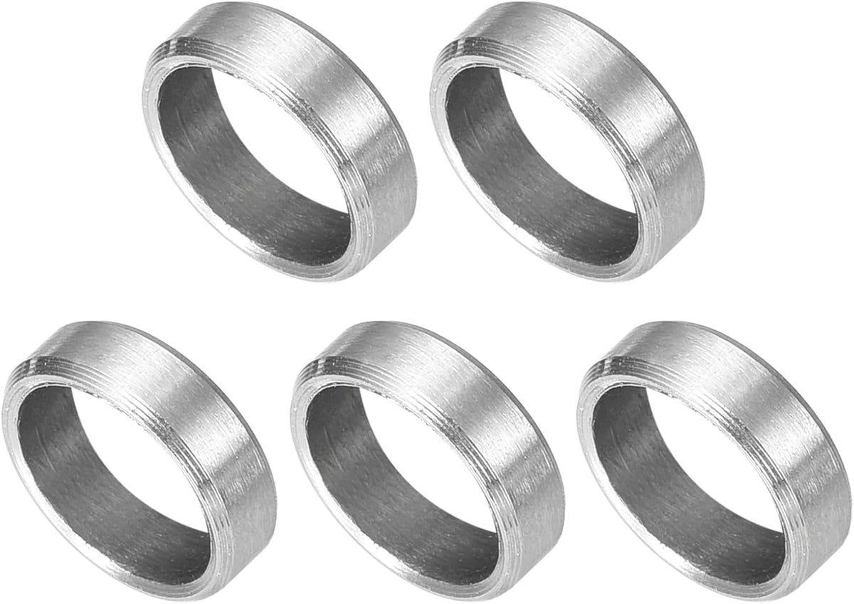 5 Pcs Stainless Steel Spacers, 8mm ID x 10mm OD x 3mmL 304 Stainless Steel Bushing Screw Standoff Unthreaded Round Spacer for 5/16" or M8 Screws Bolts Nuts