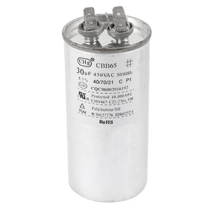 a14062800ux0093 AC450V CBB65 30uF Cylindrical Motor Run Capacitor for Air Conditioner