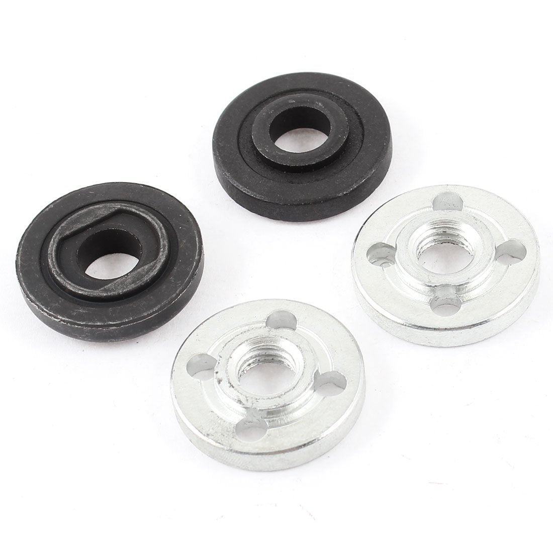 2 Pairs Cut Off Machine Part Metal Inner Outer Flange for Hitachi 100