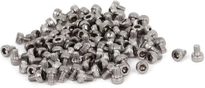 M3x4mm 0.5mm Pitch Bolts Hex Socket Cap Knurl Head Screws 100pcs