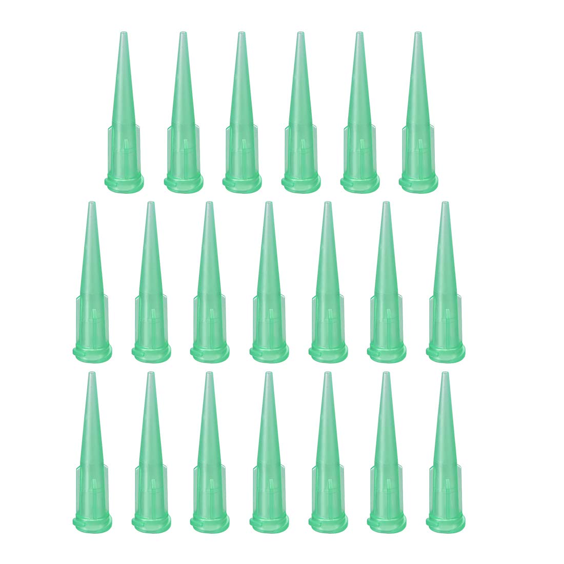 Industrial Blunt Tip Tapered Dispensing Fill Needle 18ga X 1.26" Green 20pcs