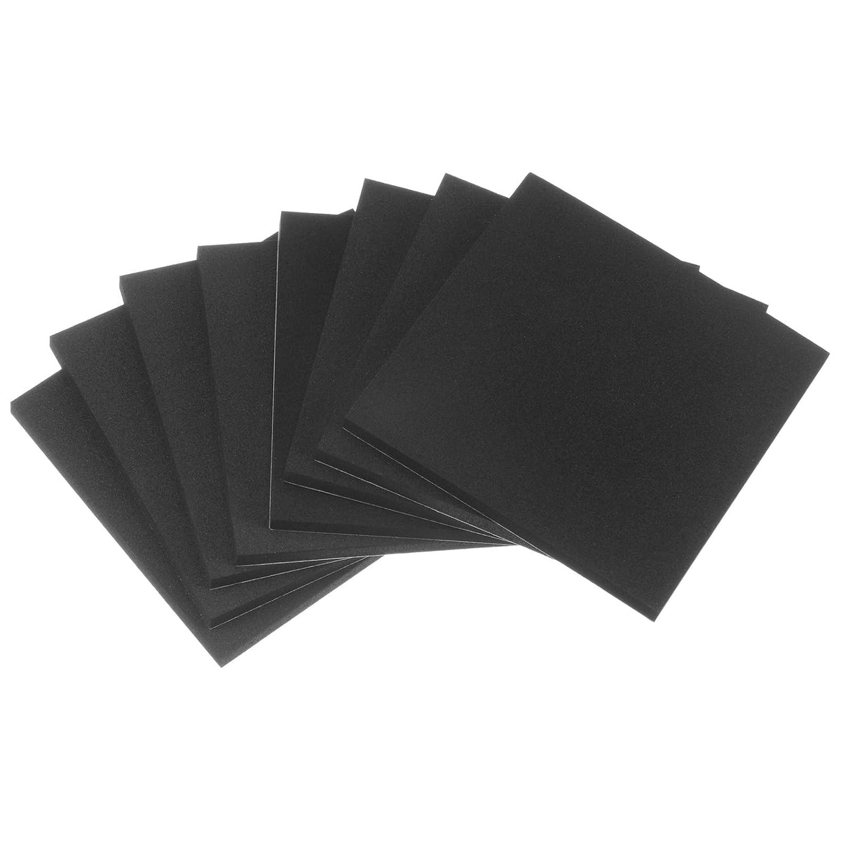 8pcs Adhesive Foam Padding Sheets 1/4 Inch Thick x 4 Inch Long Square EVA Foam Sheet Self Stick Non-Slip Anti Vibration Pads, Anti-Skid Noise