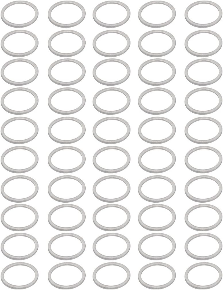 50Pcs 22mmx27mmx1.5mm Aluminum Motorcycle Hardware Drain Plug Washer