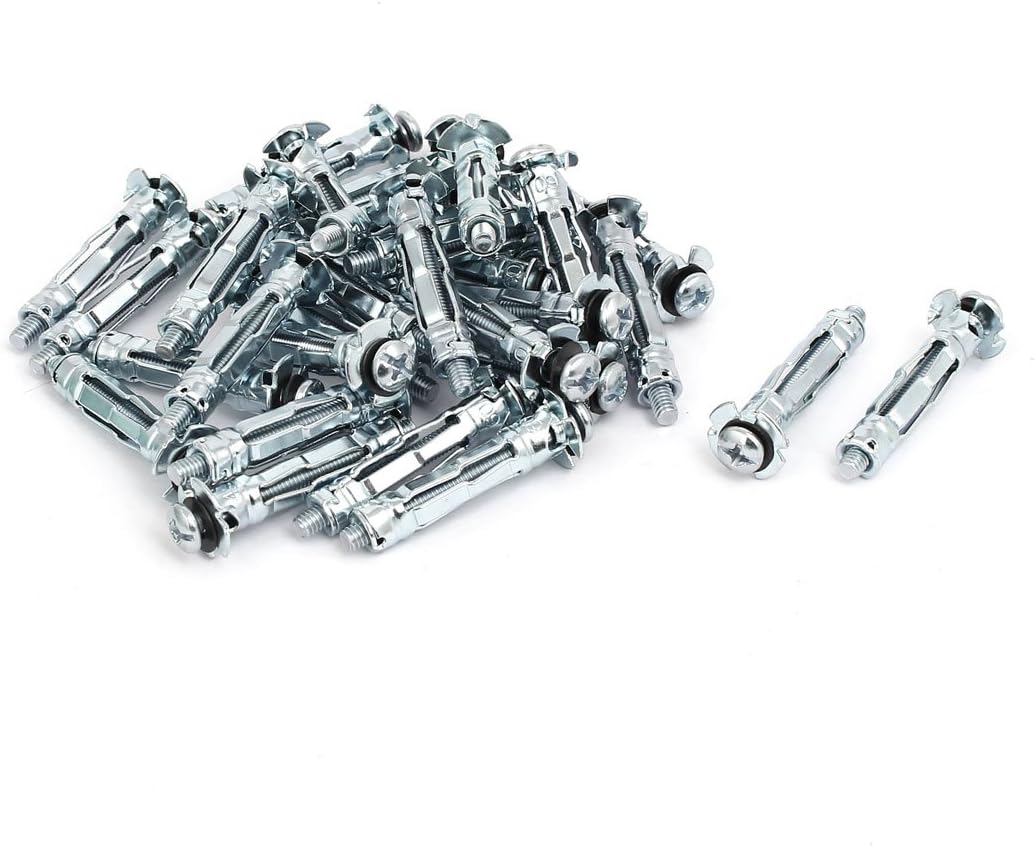 M4 Thread Expansion Bolt Sleeve Anchor 30pcs for 3mm-12mm Hollow Wall