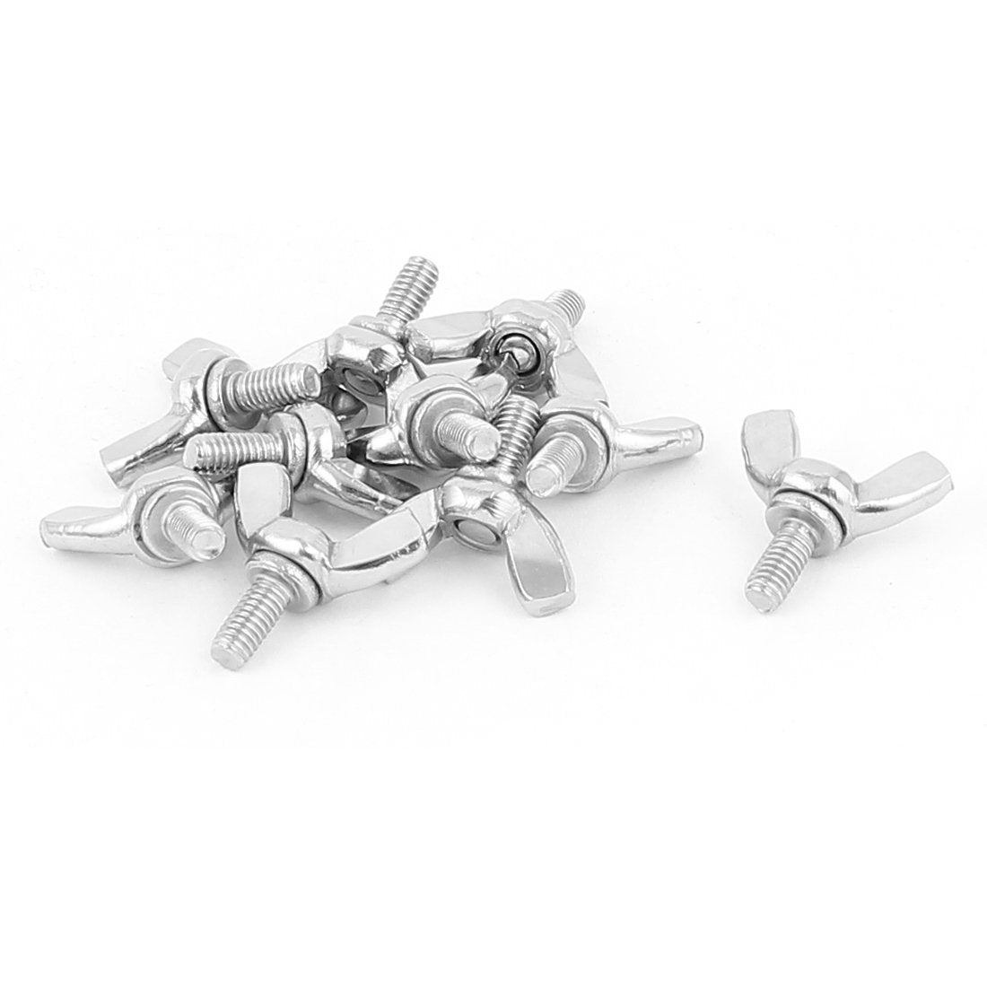 Metric M4x8mm 304 Stainless Steel Butterfly Wing Screws Bolts 10pcs
