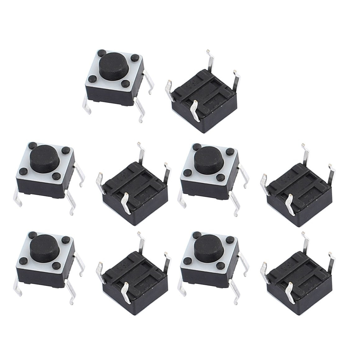 10Pcs 6mmx6mmx5mm Panel PCB Momentary Contact Tactile Tact Push Button Switch 4 Terminals