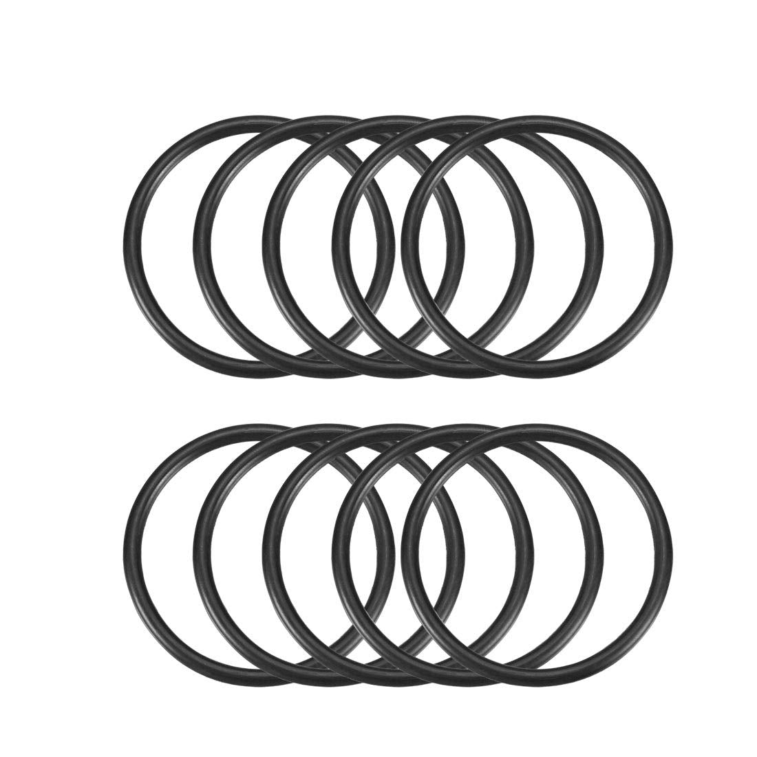 Nitrile Rubber O-Rings, 58mm OD 50mm ID 4mm Width, Metric Sealing Gasket, Pack of 10