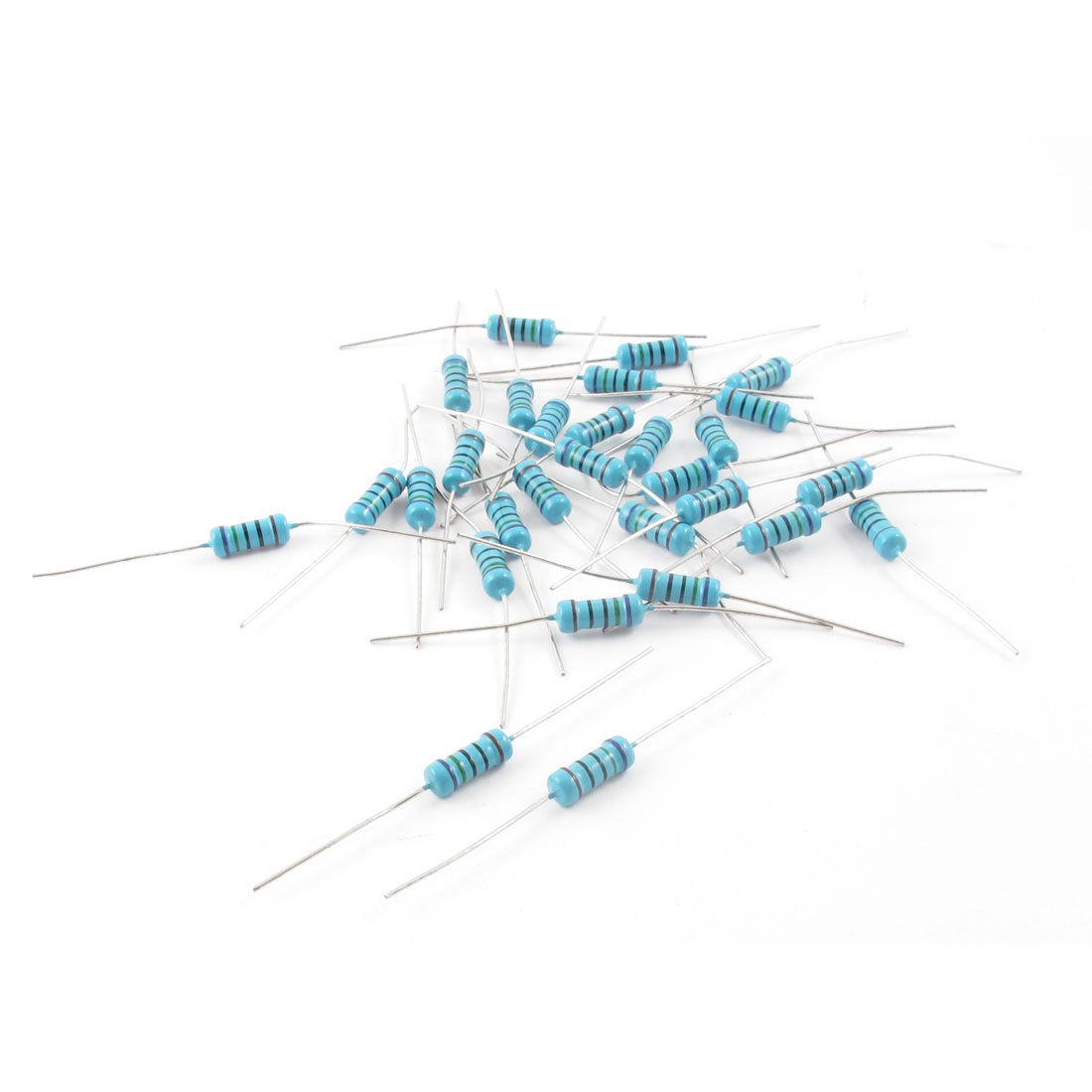 1W 1% Tolerance 75 Ohm Axial Flameproof Metal Film Resistor 30 Pcs