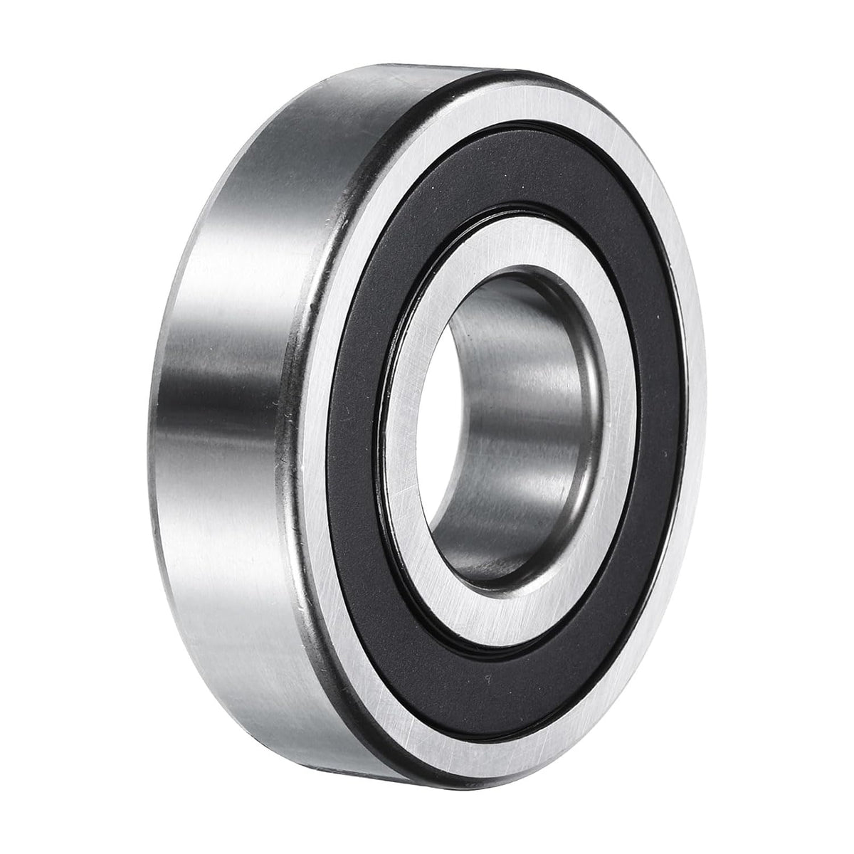6306-2RS Deep Groove Ball Bearings, 25mm I.D x 72mm O.D x 19mm Thick C3 Double Rubber Sealed Chrome Steel (ABEC5, Black)