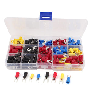 Insulated Fork Wire Connector Crimp Terminal Assortment Kit with 245 Piece