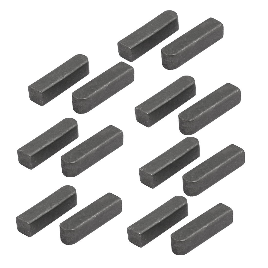 16mmx4mmx4mm Carbon Steel Key Stock Keystock Gray 14pcs