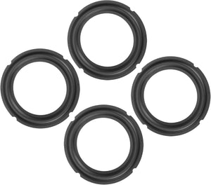 6.5 Inch Rubber Speaker Edge Surround Ring Speaker Gasket Kit for Subwoofer Repair, 4 Pcs