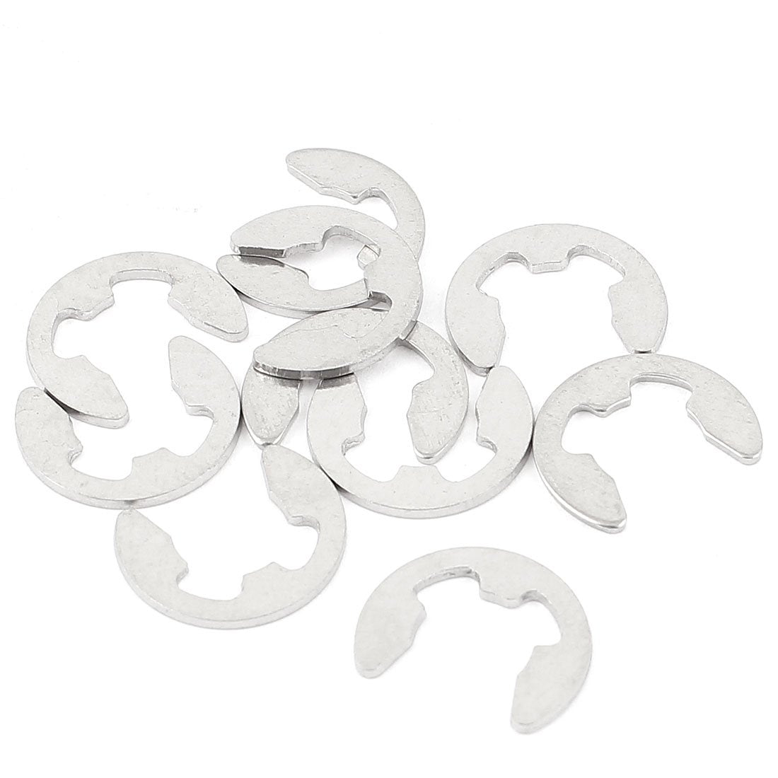 Fastener External Retaining Snap Ring E-Clip Circlip 8mm 10pcs