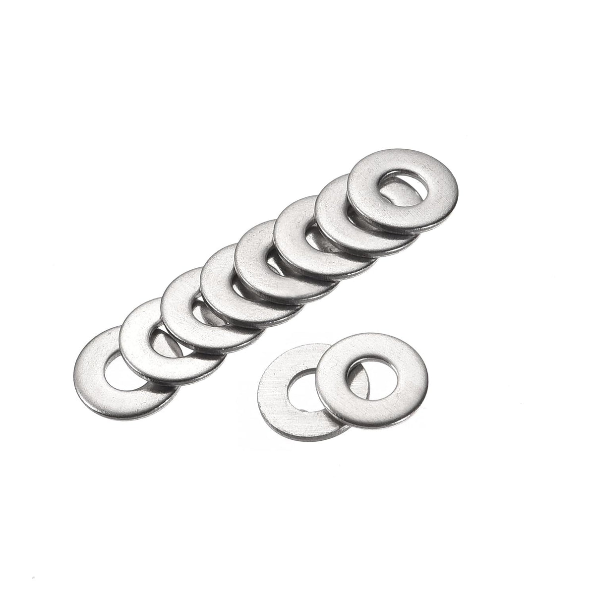 #6 304 Stainless Steel Flat Washer for Screw Bolt 150Pcs