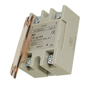 Temperature Control Solid State Relay SSR 40A-40DA 4-32V DC 24-380V AC with Cover