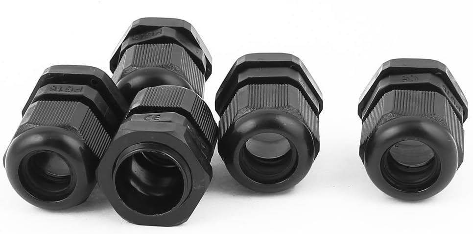 5 Pcs PG16 10mm-14mm Plastic Strain Cord Grip Cable Glands