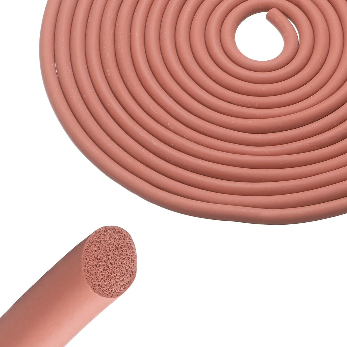 16Ft Backer Rod, 23/64 Inch Thick Silicone Rubber Foam Caulk Saver, Weather Strip Seal for Sealing Concrete Gaps, Expansion Joints, Crack Filling, Doors, Windows, Red